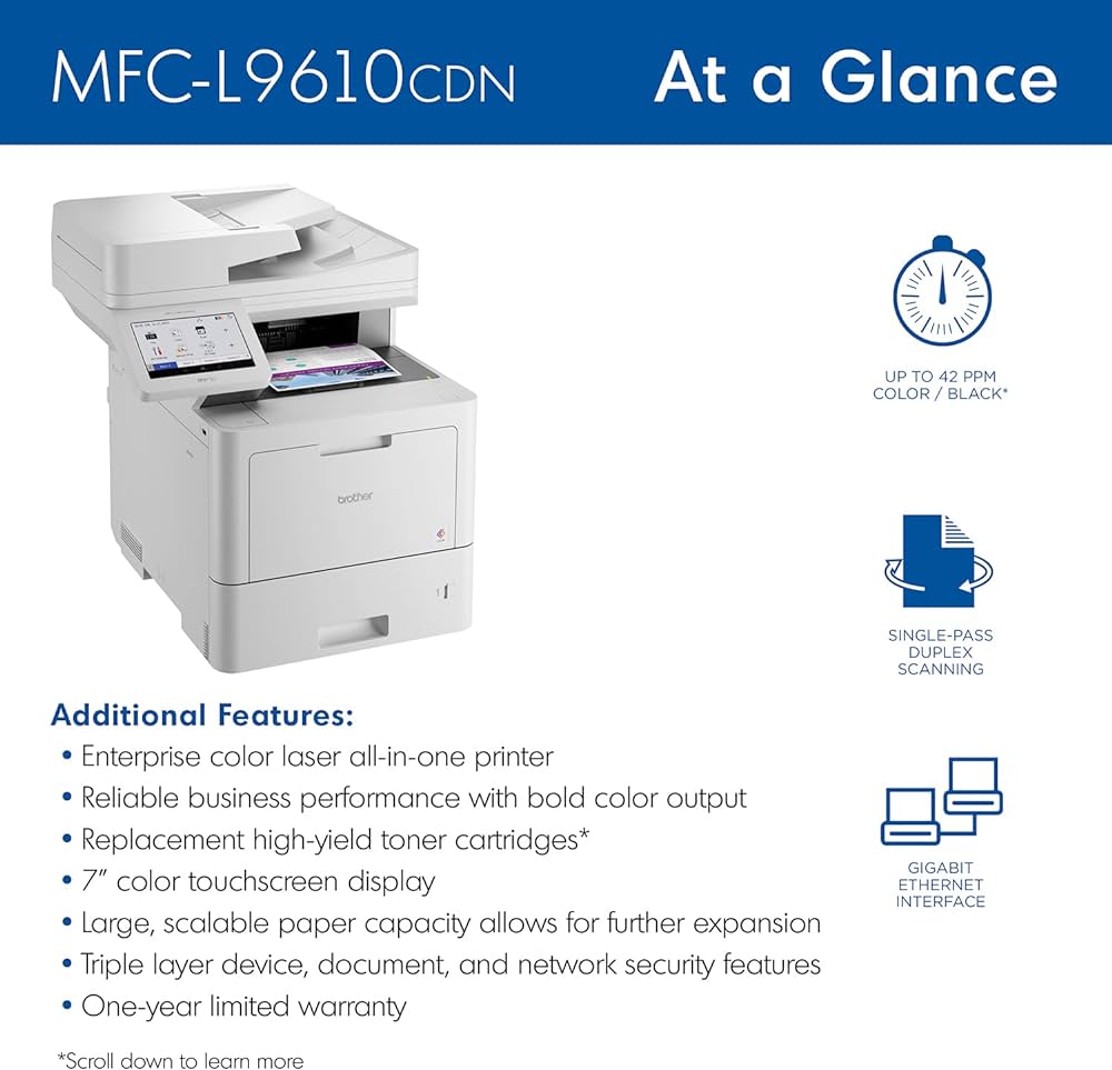 Brother MFC-9610CDN Enterprise laser Printer