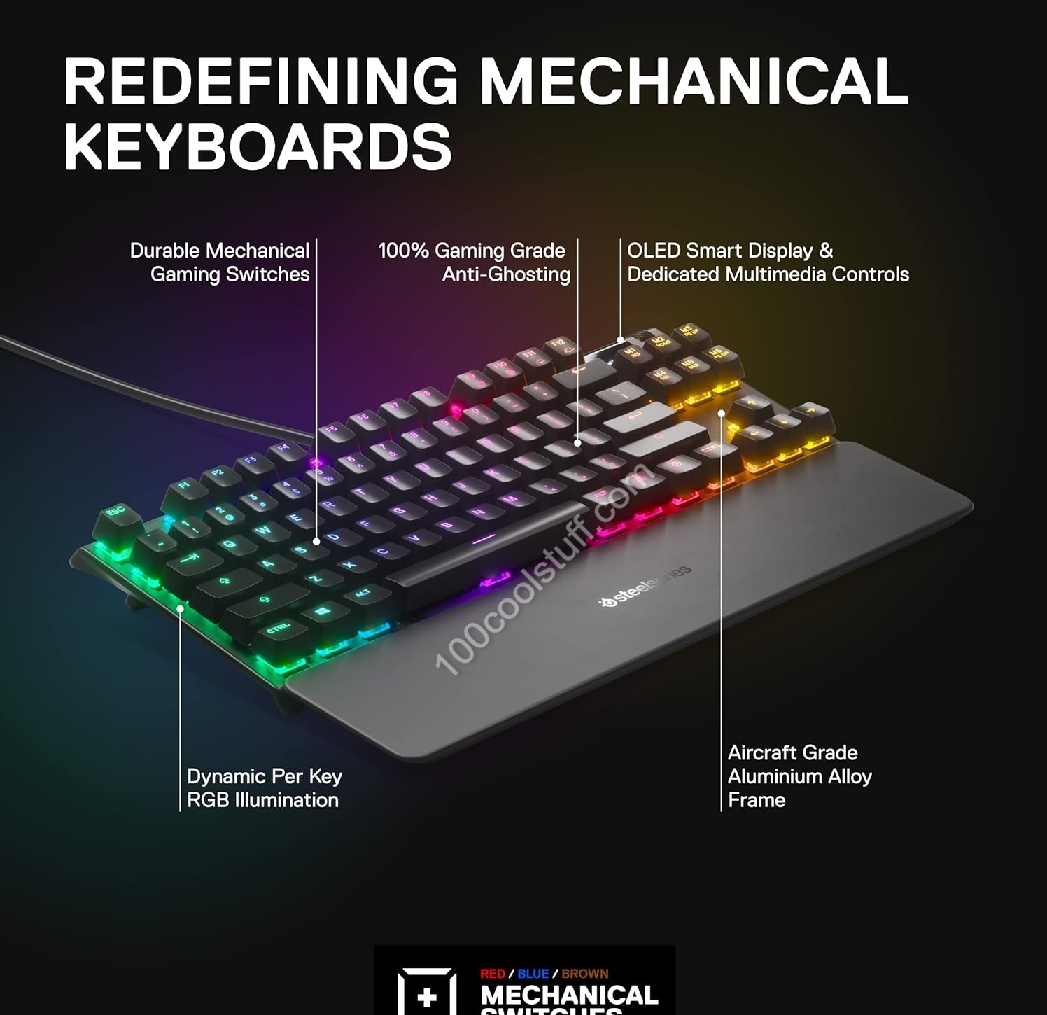 SteelSeries Apex 7 TKL Gaming Keyboard