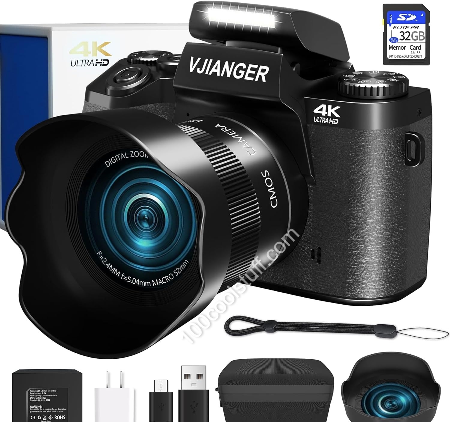 VJIANGER 4K Vlogging Camera